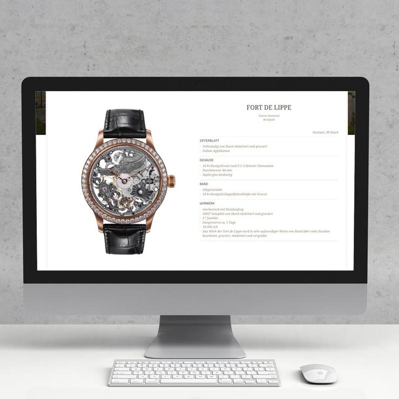 Entwurf und Umsetzung des Internetauftritts für "York Watches"